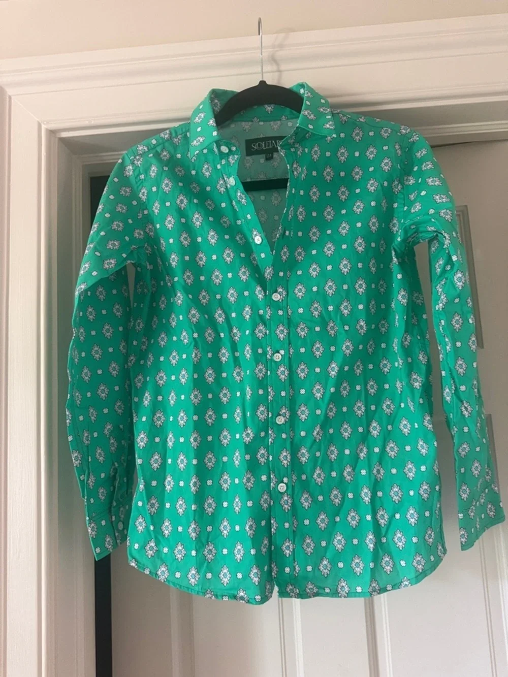 Souleiado girls 100% cotton brand new blouse size 12 youth brand new shirt